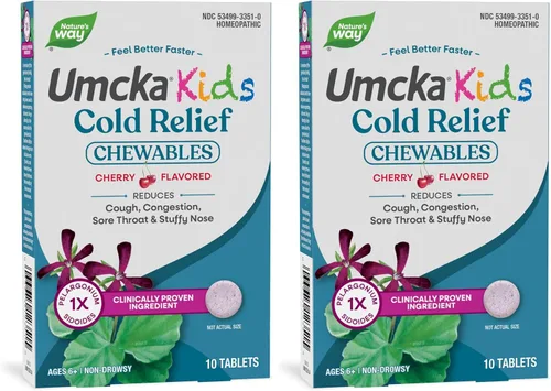 Vista 8 de Nature's Way Kids Umcka Alivio del Resfriado en Gomitas, Edades 6+, Acorta la Duración y Reduce la Gravedad, Remedio para el Resfriado con Múltiples