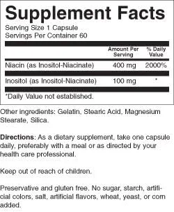 Vista 3 de Nature's Blend Niacina No Flush 400 mg 60 Cápsulas