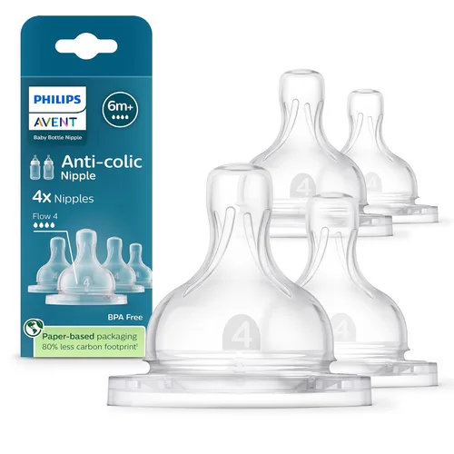Vista 12 de Tetinas anti cólicos Philips Avent - Flujo 1, paquete de 4, SCY761/44