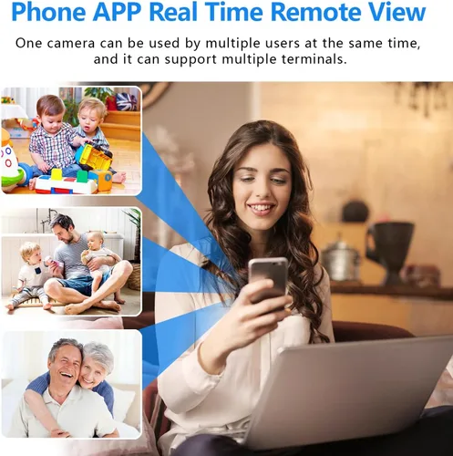 Vista 4 de Cámara de batería WiFi inalámbrica más pequeña, cámara de seguridad IP HD1080P, monitor de bebé, mini cámara para mascotas, cámara de niñera