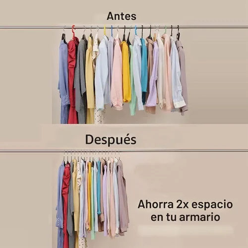 Vista 3 de Perchas de Metal con Revestimiento de PVC Premium Paquete de 20, Resistentes, Antideslizantes Delgadas, Perchas para Chaquetas de Traje y Camisetas