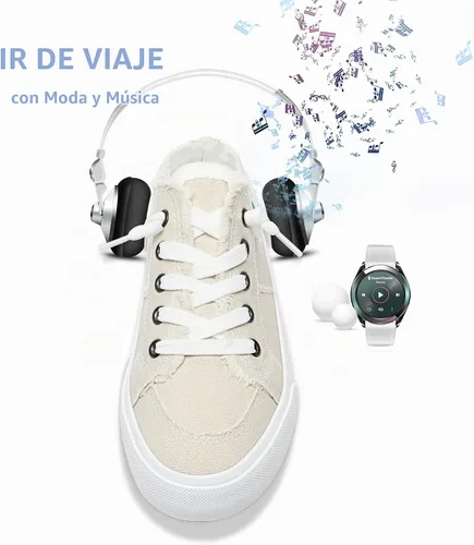 Vista 7 de Obtaom Sandalias de lona para mujer con espuma viscoelástica Clipper, tenis de moda, cómodas, fáciles de poner, sandalias sin tacón para mujer Beige