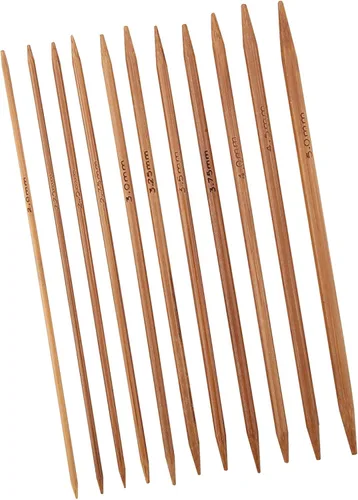 Vista 7 de CYTGOUPER Juego de agujas de tejer de doble punta, 55 agujas de tejer de bambú de doble punta, agujas de tejer de bambú para manualidades hechas a