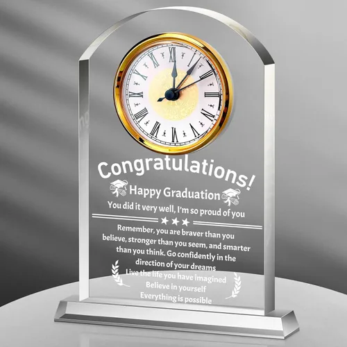 Vista 11 de Regalos de jefe para hombres, reloj de acrílico, el mejor regalo para hombres y mujeres, reloj de agradecimiento para líderes de oficina, gerente