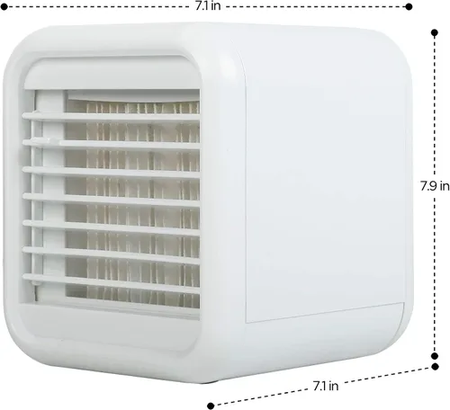 Vista 6 de Ventilador de aire acondicionado portátil, humidificación por pulverización, enfriador de aire 3 en 1 Humidificador Purificador, con 3