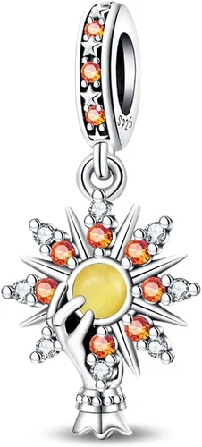 Vista 12 de KUNSIR Los abalorios se adaptan a pulseras Pandora para mujer, plata de ley 925, cuentas colgantes de joyería para niñas, dijes de feliz cumpleaños