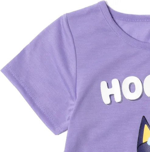 Vista 3 de Bluey Camiseta con estampado anudado para niñas de niño pequeño a niño grande