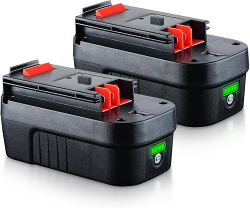 Vista 8 de Paquete de 2 unidades de batería de repuesto de 3.6 Ah HPB18 para Black and Decker, 18 V Ni-Mh, compatible con HPB18-OPE 244760-00 A1718 FS18FL