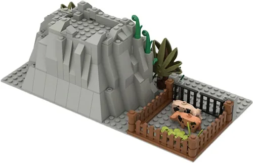 Vista 4 de Montain Cave - Bloques de construcción de guerra, kit de construcción de bricolaje compatible con todas las principales marcas (#3)