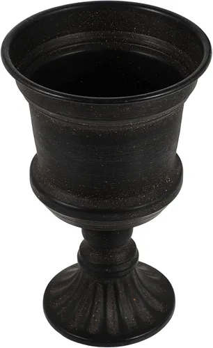 Vista 5 de Jarrón de metal para trompeta de boda, centro de mesa, jarrones de metal vintage, soportes para macetas, bodas, fiestas, cumpleaños, aniversarios