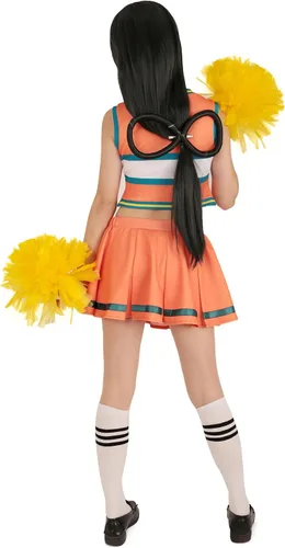 Vista 4 de miccostumes Uniforme de animación de héroe de anime para mujer con pompones, disfraz de animadora