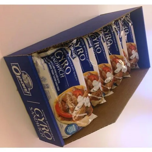 Vista 3 de Grecian Delight Sándwich de giroscopio prefabricado: 12 por caja.