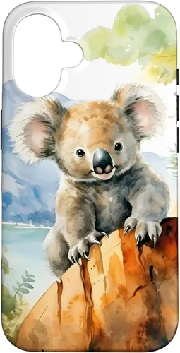 Vista 32 de Cute Little Koala Bear in The Wild Case for iPhone 17