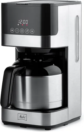Vista 9 de Melitta Aroma Tocco - Cafetera térmica de goteo, 8 tazas, programable con apagado automático, pausa y servicio, jarra de acero inoxidable con 5
