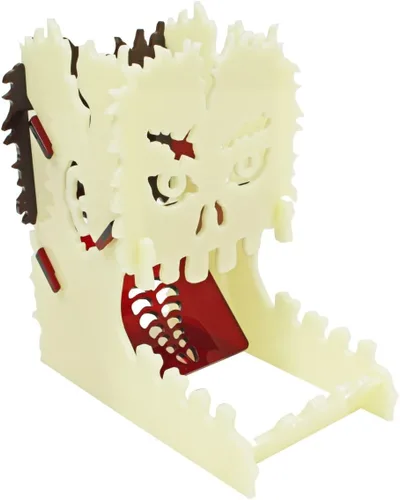Vista 9 de LITKO Torre de dados con temática de terror Rodillo de dados Vaso de dados Bota de dados TTRPG Juegos de mesa (Jack-O-Lantern) Contains
