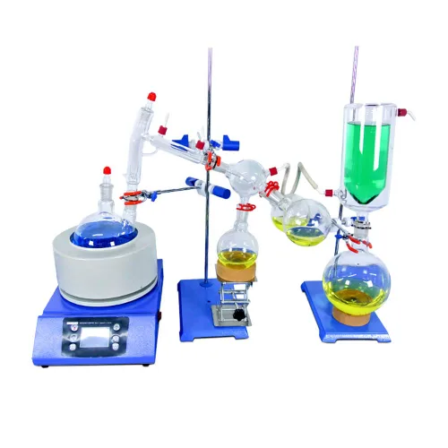 Vista 9 de HNZXIB Extractor de destilación molecular de laboratorio de 10L de destilación de trayectoria corta con manto magnético de agitación y calefacción