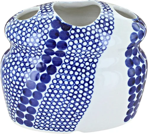 Vista 2 de Soporte para cepillos de dientes Blue Rose Polish Pottery Kalina