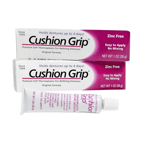 Vista 10 de Cushion Grip Adhesivo termoplástico para dentadura postiza 1 oz