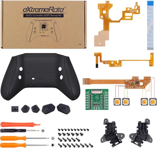 Vista 2 de eXtremeRate Hope Programable Remap Kit for Xbox Series XS Controller, Upgrade Boards & Redesigned Back Shell & Side Rails & Back Buttons for Xbox