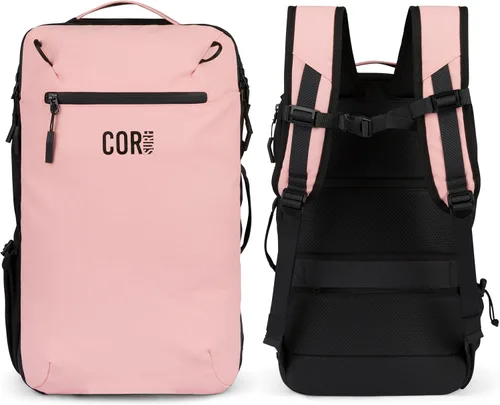 Vista 22 de COR Surf Mochila de viaje de mano Island Hopper 2.0 Mochila ultraligera aprobada para artículos personales 28L Negro Edición impermeable