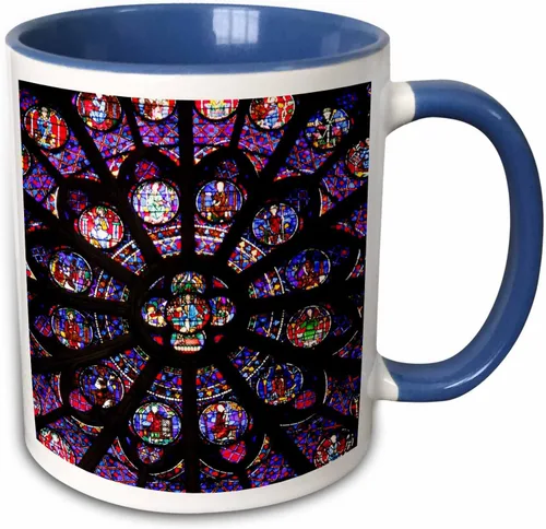 Vista 12 de 3dRose, Taza negra bicolor de 11 oz, negro/blanco