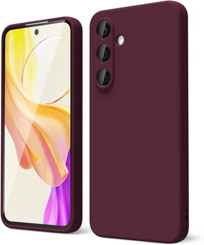 Vista 102 de oakxco Funda para teléfono Samsung Galaxy S8 de silicona líquida, delgada y fina de gel de goma suave TPU cubierta protectora simple llana