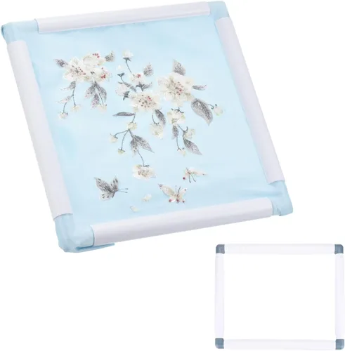 Vista 12 de PATIKIL Aros de bordado, marco universal de aro para bordar, reutilizable, cuadrado, rectangular, de plástico, para manualidades, costura