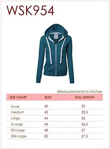 Vista 6 de Lock and Love Chaqueta con capucha y cremallera para mujer, de manga larga, cómoda y ligera