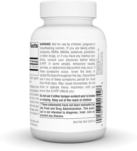 Vista 4 de Source Naturals, Serene Science® 5-HTP - 100 mg - 120 Cápsulas Promueve un estado de ánimo equilibrado