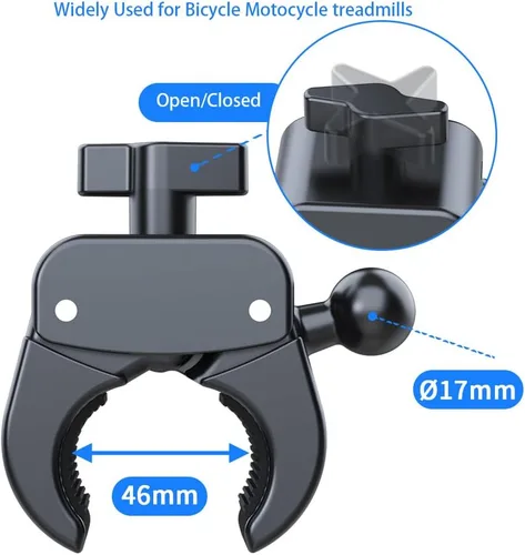 Vista 8 de Soporte de teléfono para bicicleta, soporte para teléfono celular para iPhone 16, 15, 14, 13, Galaxy S24, S23 y teléfono inteligente de 4.5-7