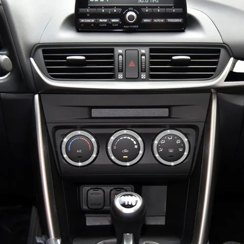 Vista 7 de TOMALL Fundas brillantes para perilla de aire acondicionado para automóvil compatibles con Mazda CX5 CX3 Miata consola central de aire