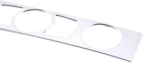 Vista 4 de ABS Auto Interior Consola Central Aire Acondicionado Botón Decoración Marco Adhesivo Ajuste Para BMW E60 Serie 5 2004-2010 Accesorios Automóviles