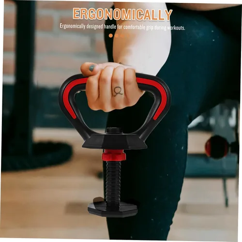 Vista 3 de Milisten Juego de mango de pesas rusas ajustables con recubrimiento de polvo ergonómico para entrenamiento de fuerza y entrenamientos de fitness