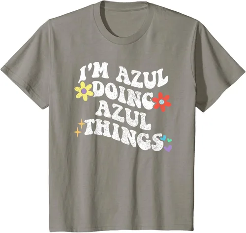 Vista 31 de Retro Groovy Im AZUL Doing AZUL Things - Camiseta divertida para el día de la madre, Negro