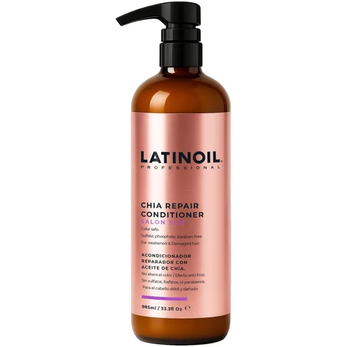 Vista 10 de LATINOIL Chia - Acondicionador reparador de cabello sin parabenos ni sulfatos, tratamiento natural con queratina para dañados, tratados