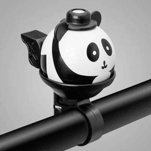 Vista 2 de Campanas de bicicleta para niños, personalidad cortada de dibujos animados panda de alto decibelio campanas de ciclismo fuerte y nítido sonido claro