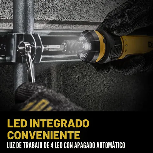 Vista 6 de DEWALT Destornillador inalámbrico, destornillador eléctrico recargable USB de 4 V con juego de 12 puntas de destornillador, luz LED, control