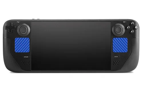 Vista 3 de TouchProtect Steam Deck - Add Style Tactile Feedback and Protect your Steam Decks Trackpads More than just a skin Carbon - Blue