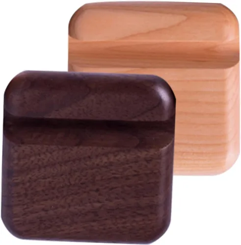 Vista 2 de Hemobllo 2 sets de madera del teléfono celular soporte del teléfono titular del escritorio para filmar llamadas 2 unids*2
