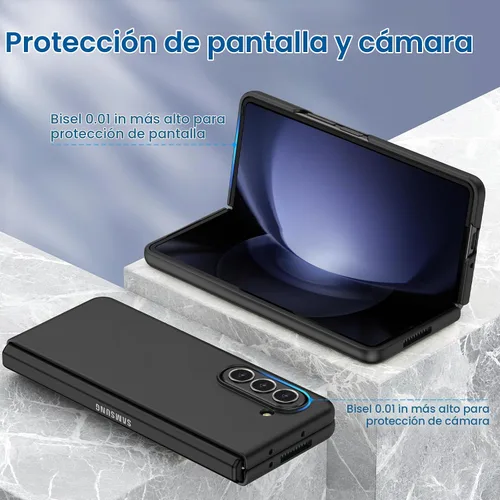 Vista 5 de Ruky - Funda para Z Fold 5, con protector de pantalla integrado, color negro