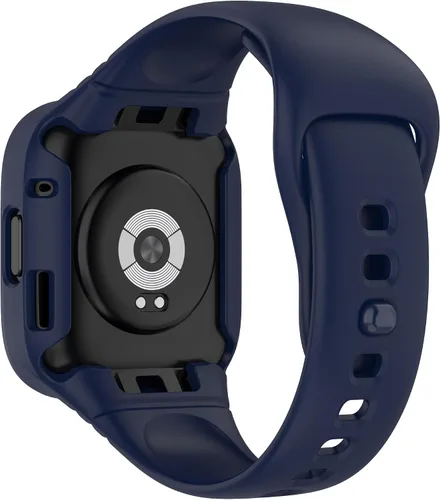 Vista 7 de Correas de reloj compatibles con Redmi Watch 3, funda protectora de silicona suave con correas de repuesto ajustable para reloj deportivo Redmi