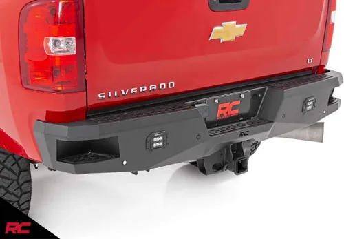 Vista 2 de Rough Country Parachoques trasero LED resistente para Chevy Silverado y GMC Sierra 2500HD/3500HD (2011-2019)