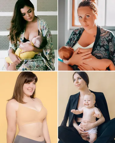 Vista 6 de WOWENY Sujetadores de lactancia para lactancia sin costuras, brasier de maternidad cómodo, suave, sin varillas, para embarazo