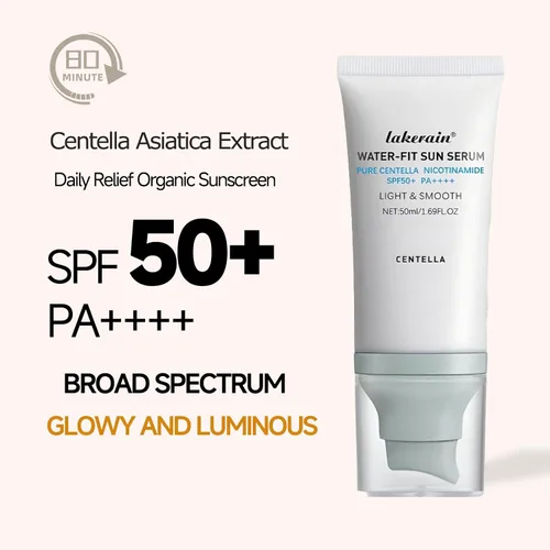 Vista 3 de Centella - Protector solar SPF50+ PA++++, protección de larga duración y suero solar de ajuste al agua, protector solar Madagascar Centella