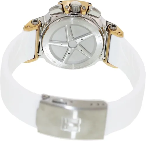 Vista 3 de Tissot Reloj T-Race con esfera blanca para mujer #T048.217.27.017.00, Blanco
