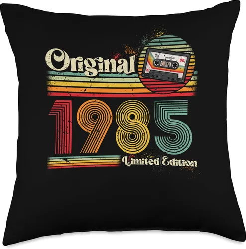 Vista 4 de 1985 vintage birthday retro Limited Edition men woman gift Throw Pillow