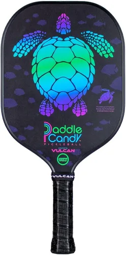 Vista 4 de Vulcan Paddle Candy Sugar Skull Pickleball Paddle Rendimiento híbrido Núcleo de polipropileno Aprobado por USAP Múltiples opciones