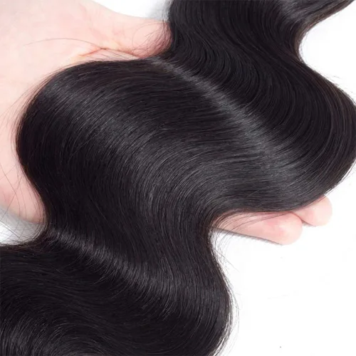 Vista 3 de Manojos de cabello humano ondulado de 20 pulgadas, 12A, 100% sin procesar, cabello virgen brasileño, ondulado, extensiones de cabello humano