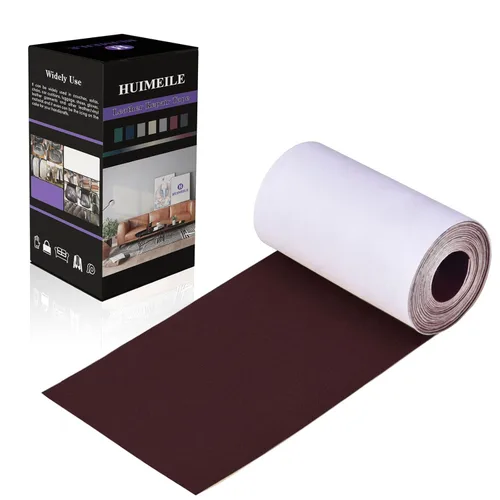 Vista 9 de Cinta de parche de reparación de cuero de 4 x 60 pulgadas, cinta autoadhesiva fuerte para muebles, sofás, sillones, asientos de automóvil, armarios