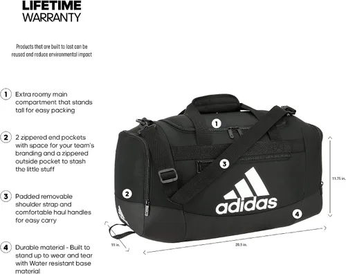 Vista 2 de adidas Defender 4 - Bolsa de lona pequeña talla única